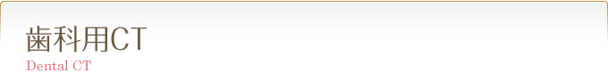 歯科用CT　Reason