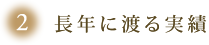 長年に渡る実績